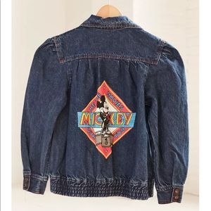 VTG Mickey at the Movies Painted Denim Jacket
